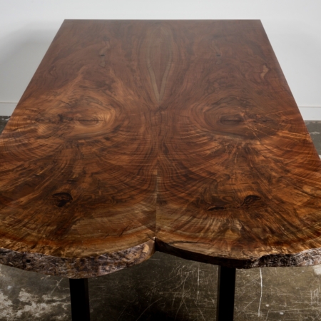 Bookmatched Walnut Dining Table, 91